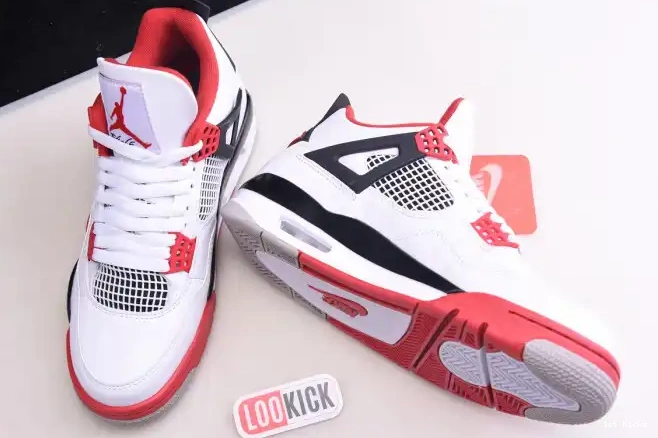 1st Kicks Shoes (2020) DC7770-160 Retro Fire Jordan Air 4 Red 0623